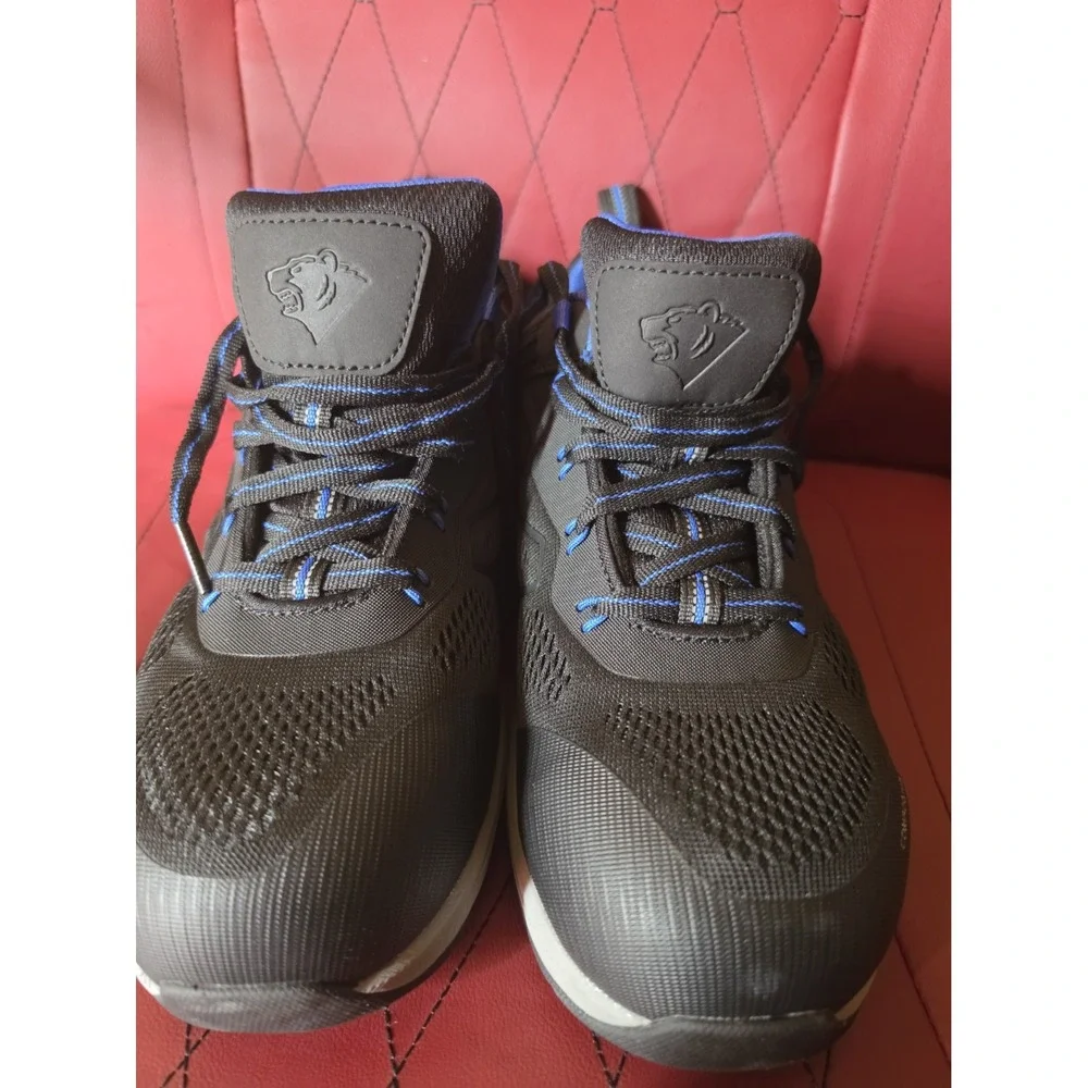 Herman Survivor Black/Blue composite toe work shoe Rubber Sole Solid Size US 10